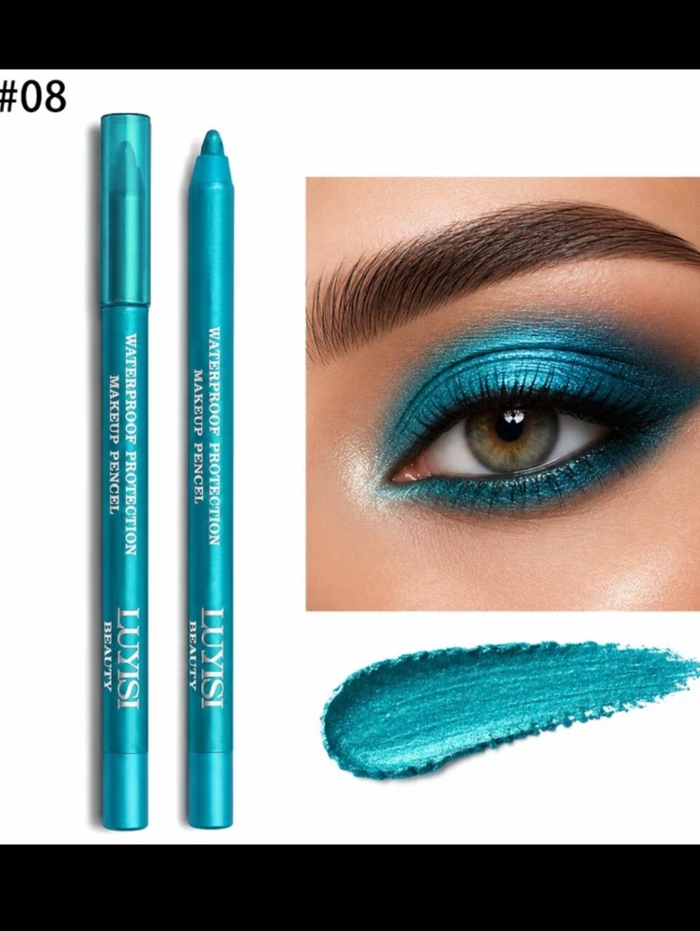 2/16🎈 Turquoise/Teal Chameleon Metallic Pearl Eyeshadow Stick